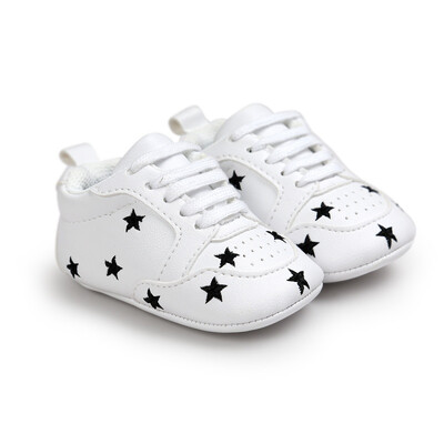 

Baby Shoes Non-slip Shoes Baby Boys Girls Newborn Babies Shoes Leather Stars Pattern Sports Boots Children winter shoes E