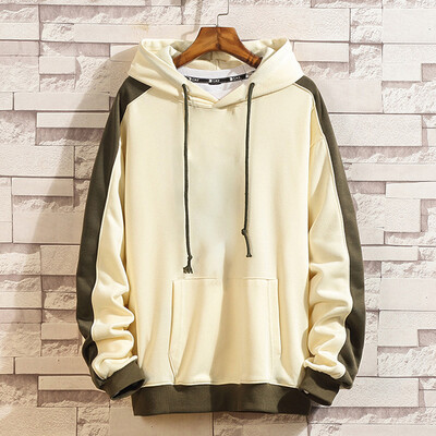 

Toponeto Mens New Style Casual Fashion Patchwork Hoodie Long Sleeves Sweatershirt Tops