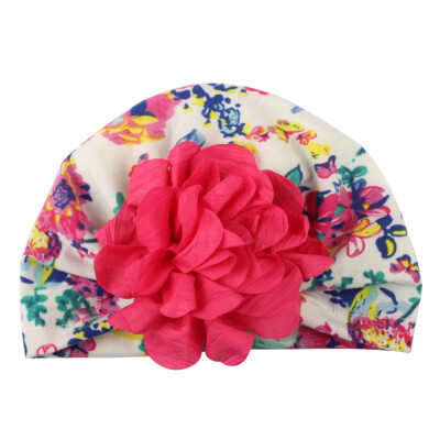 

Newborn Baby Girl Boy Soft Cute Flower Turban Knot Hospital Hats Toddler Floral Caps Headwear