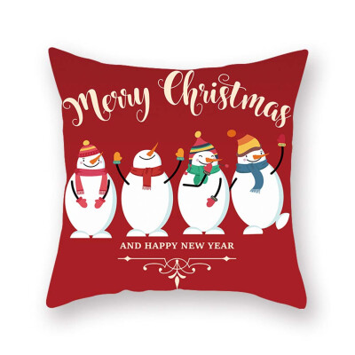 

18 X 18 Inch New Christmas Decoration Pillowcase Santa Claus Pillow Case Bedroom Decoration Cushion Cover Without Inner