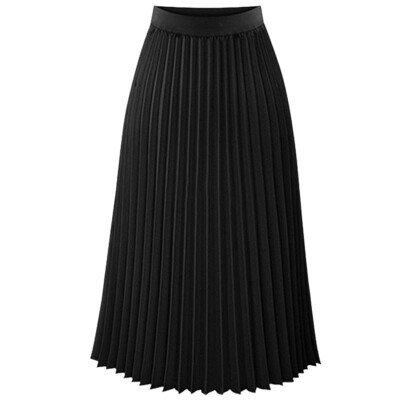 

Spring Autumn Students Grils All-match Chiffon Fashion Skirt Waist Fold Slim Skirt Pleated Department Summer Lovely CuteSkirt