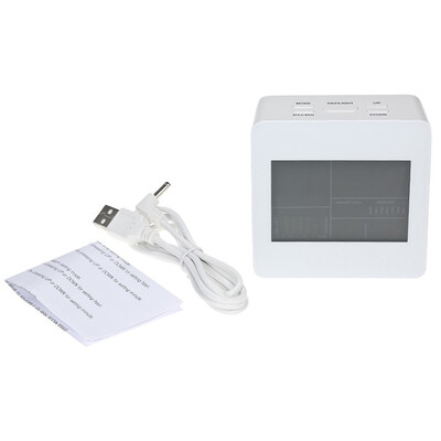 

Color Screen Clock Indoor Temperature & Hgrometer Clock Calendar Alarm Function 1224 Hour Desktop Clock