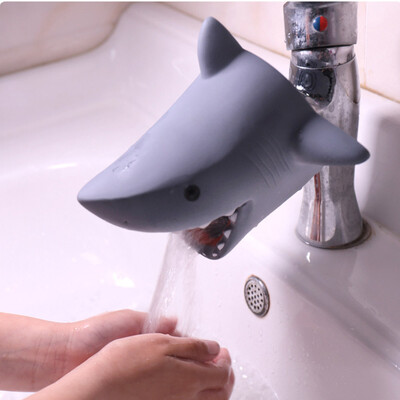 

Gobestart Kitchen Bathroom Duck Faucet Extender Sink Handle Extender Child Washing Gray