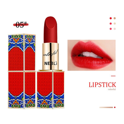 

Professional Lips Makeup Waterproof Long Lasting Pigment Nude Red Velvet Matte Lipstick Make Up Luxury Chinese Style