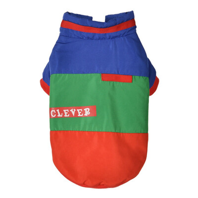 

Thickening Warm Coat Jacket Teddy Dogs Costume Puppy Autumn Winter Clothes Pet Dog Coats Color-patched Cotton-padded Clothes