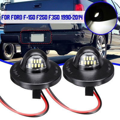 

Replacement For Ford F-150 1990-2014 Pickup Truck 9 LED Beads License Plate Light Rear Lamp Car illumination Supplies