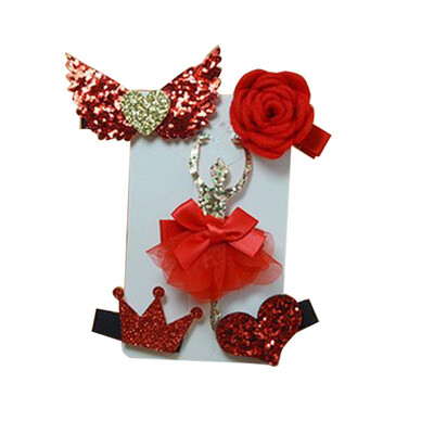 

New Fashion 5pcsset Kids Baby Girl Cute Cartoon Hair Clips Bow Hairpins Set Headwear Gifts Girls Hair Accessories
