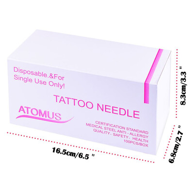 

〖Follure〗100 Pcs Mixed Tattoo Needles- 3rl 5rl 7rl 9rl 3rs 5rs 7rs 9rs 5m1 7ml