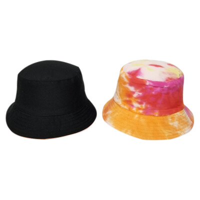 

2019 Bucket Hat Women Summer Fashion Concsie Casual Colorful Cap Double Wear Sunscreen Travel Bucket Hat casquette gorras