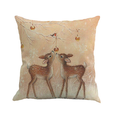 

Tailored Christmas Printing Dyeing Sofa Bed Home Decor Pillow Cover Cushion Cover A