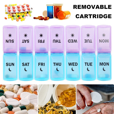 

Case Organizer Pill Storage Container Travel Pill Case Splitter