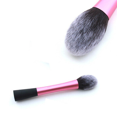 

Professional Powder Blush Brushes Facial Pink Metal Handle Flame Shape Brush Head Beauty Foundation Makeup Tools