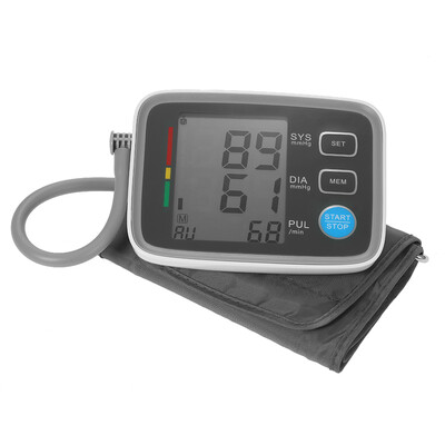 

AlphaMed LCD Upper Arm Blood Pressure Monitor with Cuff Digital Sphygmomanometer 2 User Mode90 Data MemoryIHB IndicatorPR CE &