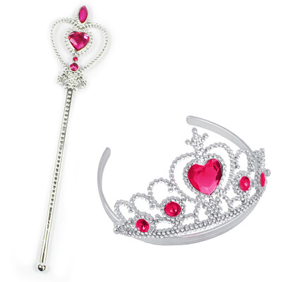 

Siaonvr 2pcs Party Accessories Girl Queen Princess Halloween Cosplay Holiday Party Toy