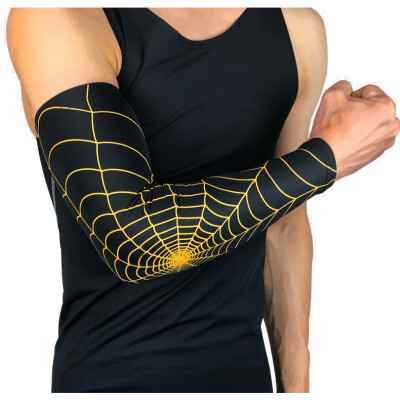 

1pc Long Elbow Pads Sleeve Net Printed Breathable Anti-slip UV Protection Arms Wrist Cover Protector Outdoor Safety Accessories