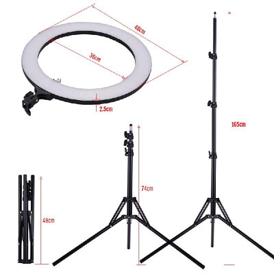 

ZOMEI 18 Inch 2700-5500K Bi-color Dimmable Ring Video Light LED Fill Light CRI 90 with Mini Ball Head Phone Holder Carrying Bag