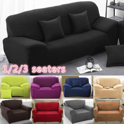 

Fashion Solid Colors Arm Chair two Seater Love Seat Sofa Cover Slipcover Stretch Lounge Couch