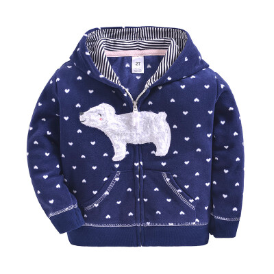 

Autumn Winter Boys Girls Casual Fashion Coat Baby Long Sleeve Printing Hoodie Coats Children Kids Toddler Outerwear