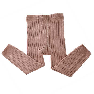 

Baby Girls Boys Autumn Warm Solid Striped Ankle-Length Pants New Kids Children Elastic Casual Soft Cotton Clothing Pencil Pants