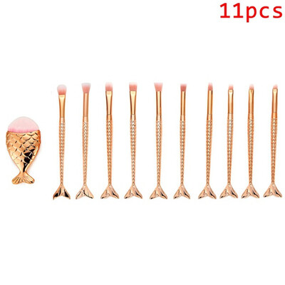 

Gobestart 11PCS Make Up Foundation Eyebrow Eyeliner Blush Cosmetic Concealer Brushes