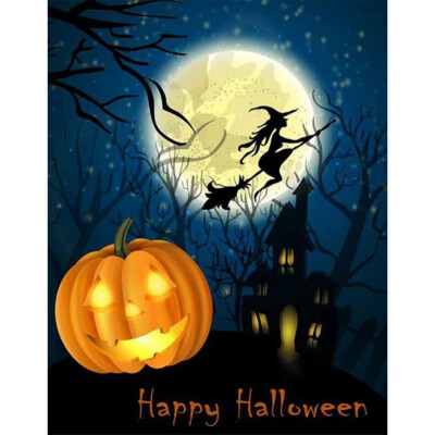 

Household Decoration Halloween Theme DIY Childrens Gift Funny Full Diamond Covered Diamond Paintings