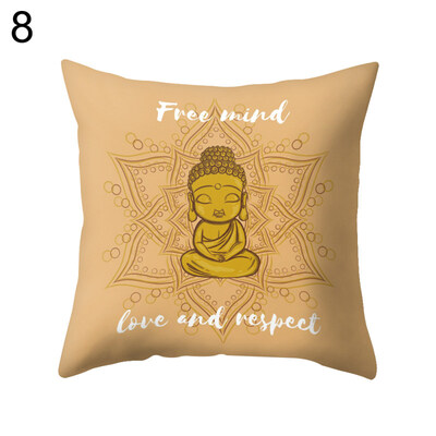 

Egyptian Style Buddha Girl Pillow Case Cushion Cover Sofa Car Cafe Office Decor