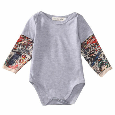 

Cute Newborn Infant Baby Boys Long Sleeve Bodysuit Tops Playsuit Outfits Clothes
