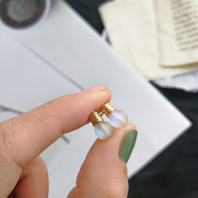 

Korean Style Stud Earrings For Women Simple Temperament Compact Bulb Earring Novel Chic Women Stud Earrings