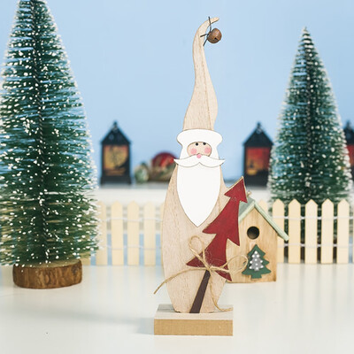 

Wood Santa Claus Christmas Tree Ornament Wooden Ornaments Xmas Noel Decoration