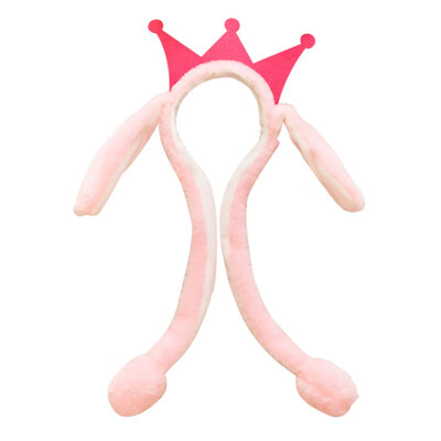 

LED Light Rabbit Ear Hat Headband Cute Cartoon Moving Plush Toy Cap Funny Hair Accessories