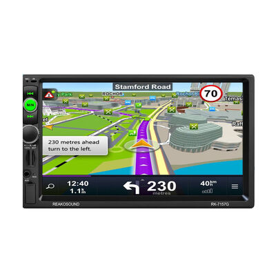 

7157G 7" 2 DIN Car Dash Stereo MP5 Player Touch FM AM Radio with RDS GPS Camera 8G Map Card