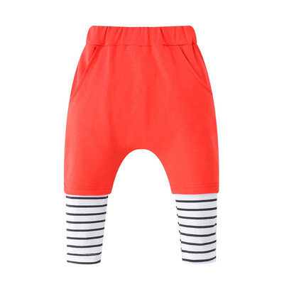 

Baby Striped Stitching Leggings Kids Casual Trousers New Autumn Newborn Cotton Long Pants Baby Clothing 0-24M