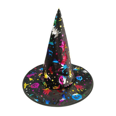 

Halloween Home Party Adult Womens Black Witch Hat For Costume Halloween Party Accessory Hat Props