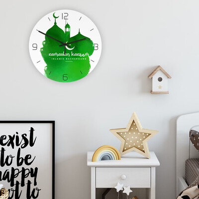 

Toponeto Frameless 3D Wall Clock Decal Sticker Muslim Ramadan Mubarak Home Decor