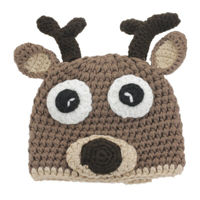 

Baby Cap Photography Hat Knitted Yarn Cartoon Cute Animal Shape Taking Photo Soft Infant Accessories