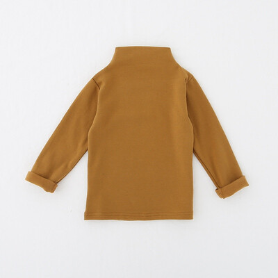 

2019 New Winter Baby Girls T Shirt Long Sleeve Turtleneck Solid Color T-shirt Bottoming Shirt Cotton Toddler Childrens Clothes