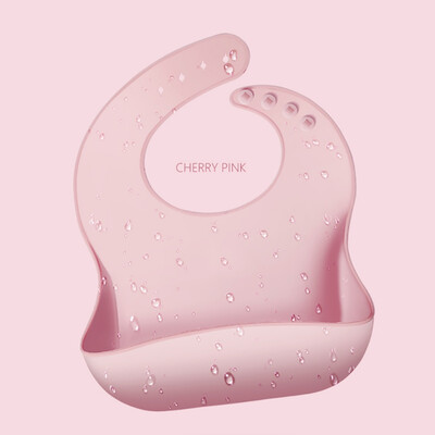 

Waterproof Folding Silicone Baby Bib with Adjustable Bucket Strap Easy Cleaning