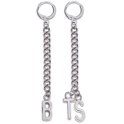 

1 Pair Earring Letters Asymmetric Earrings Simple Elegant Male&Female Earring