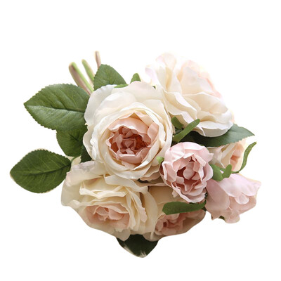 

Gobestart Artificial Fake Flowers Rose Bouquet Floral Wedding Bouquet Party Home Decor