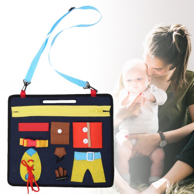 

Toddler Life Skills Game Kids Basic Skills Activity Board 2-4 Learn How To Hold Zipper Shoelaces Educational Toddler Sensory Toys