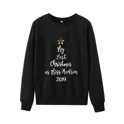 

Tailored Fashion Womens Casual Solid Color Letter Print Long Sweatshirt Sweater Top