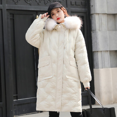 

Roseonmyhand Women Winter Warm Coat Hooded Thick Warm Loose Pocket Jacket Long Overcoat