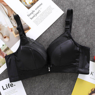 

Women Sleamless Thin Bras Summer Girl Sexy Ice Silk Bra Comfortable Gathered Underwear