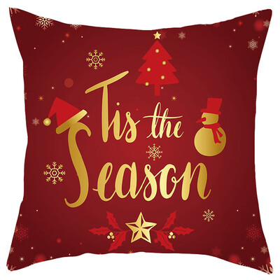

Siaonvr Merry Christmas Short Plush Pillowcase Sofa Pad Set Home Decoration 18x18 Inch