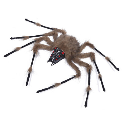 

Halloween 2019 Giant Spider Glowing Fake Spider Scary Decorations Halloween Spider Props Outdoor Yard Creepy Decoration