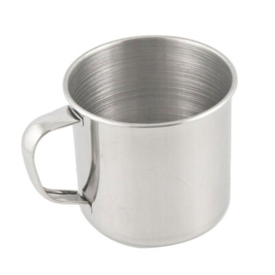 

250ml Stainless Steel Coffee Tea Mug Cup For Camping Travel Hiking Silver Parts