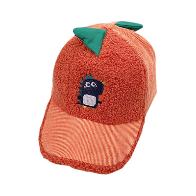 

Boys Girls Children Ball Caps Hats Adjustable Sun Protection Cartoon Dinosaur Embroidery Pattern Casual Visors
