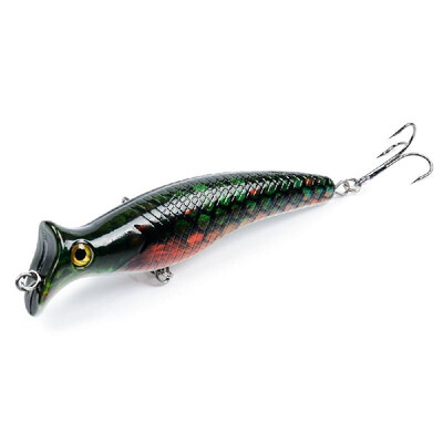 

124cm 204g Artificial Top Water Fishing Lure 3D Eyes Hard Popper Lures for Saltwater Freshwater