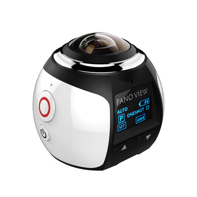 

〖Follure〗PanoView V1 360 Degree Panoramic Camera Wifi 4K 16M Virtual Reality 30M