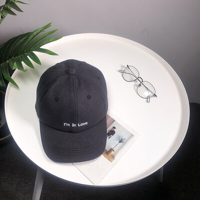 

Hat new ladies Korean casual Joker simple letters embroidered Cap baseball cap trend sun men